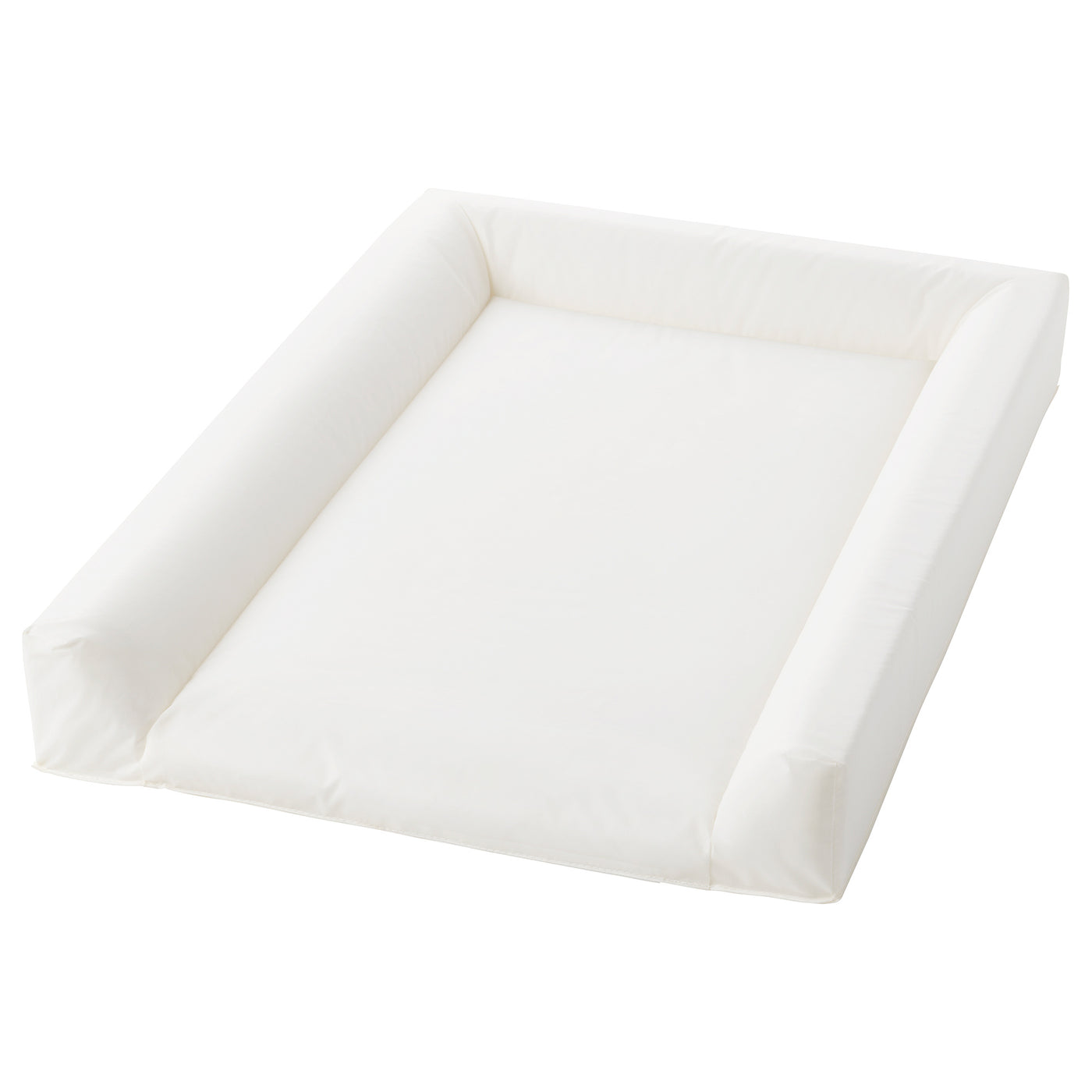 VÄDRA babycare mat with cover, beige/blue, 48x74 cm
