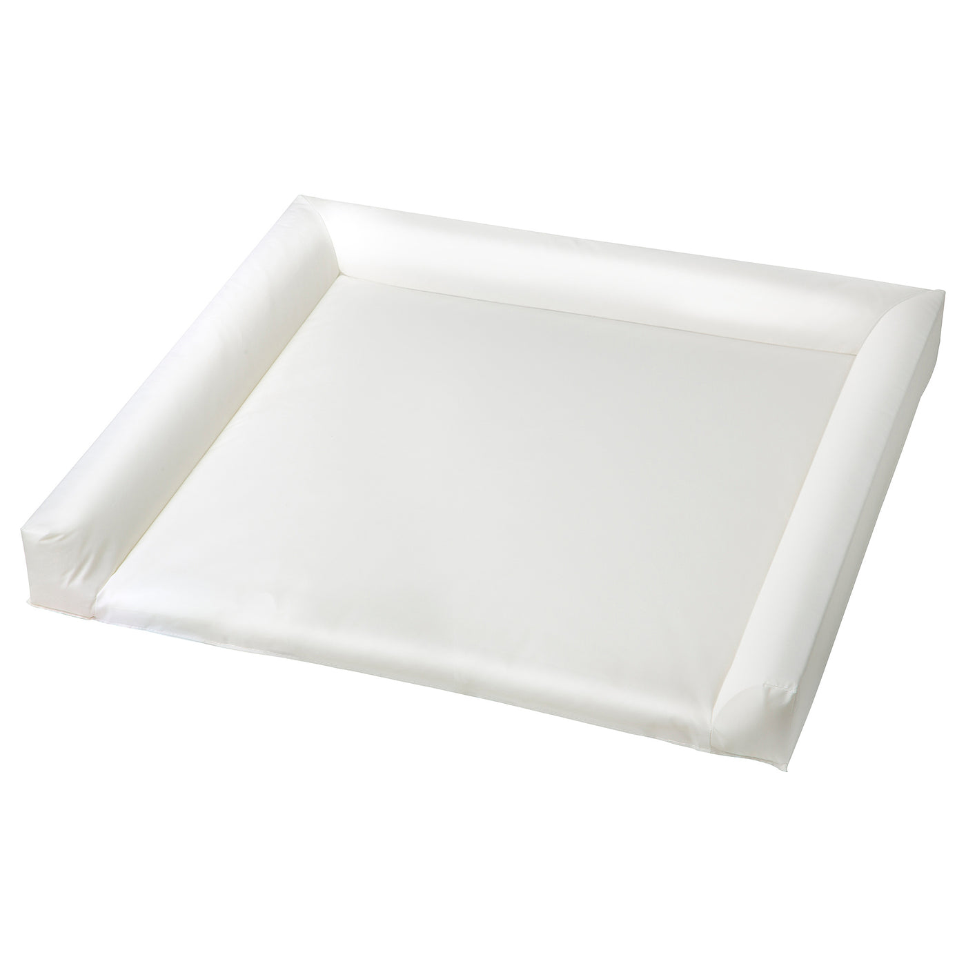 VÄDRA babycare mat with cover, beige/blue, 75x74 cm