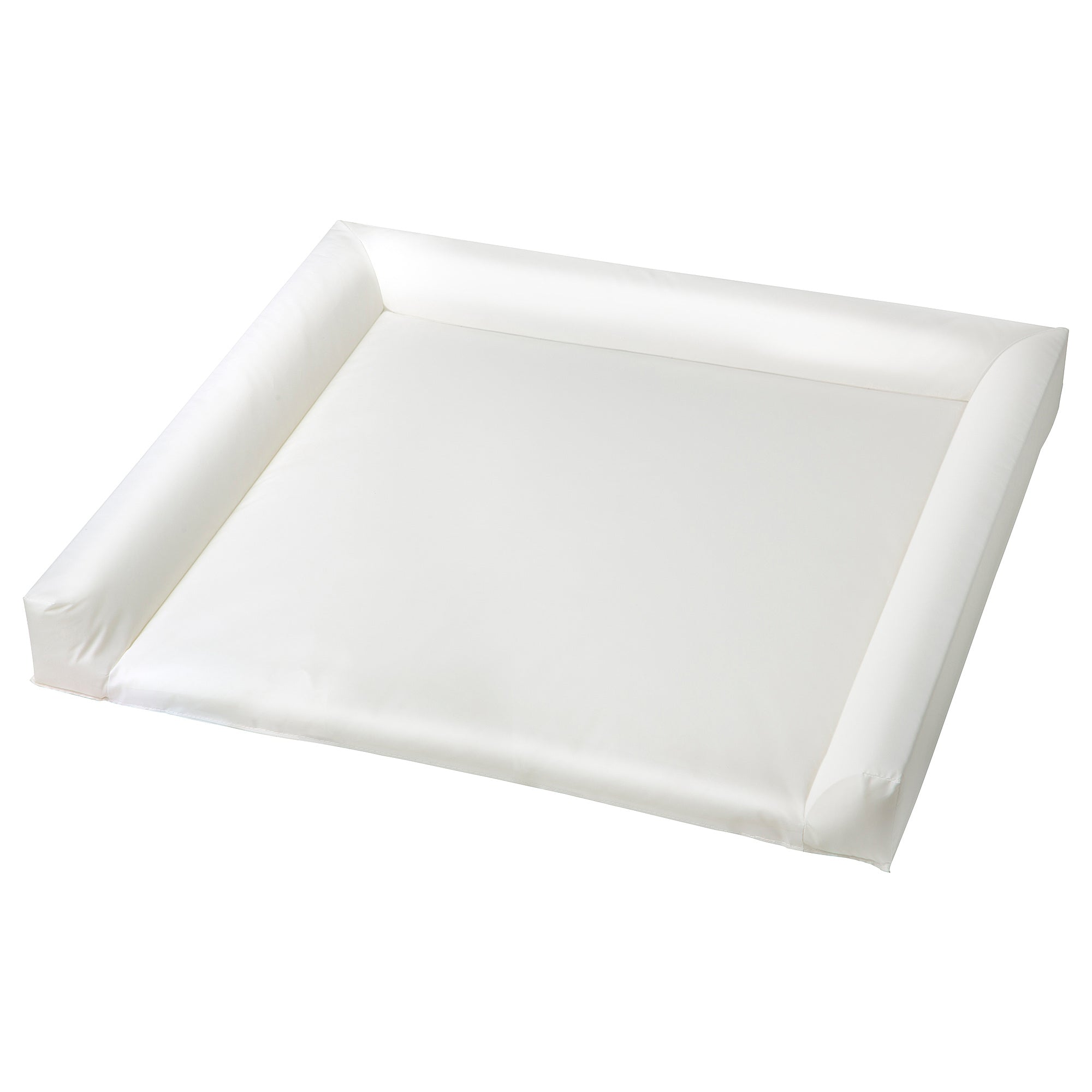 VÄDRA babycare mat with cover, beige/blue, 75x74 cm