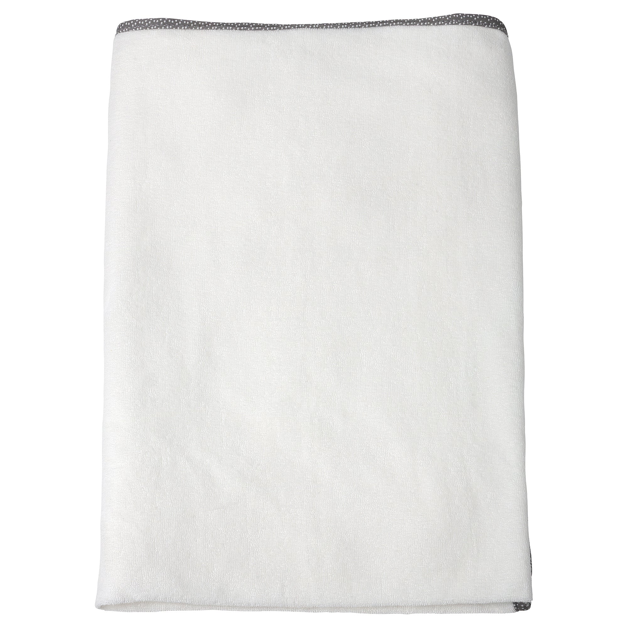 VÄDRA babycare mat with cover, white/terry, 75x74 cm