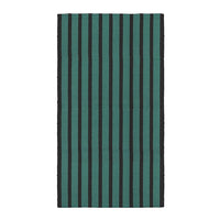 VÄGSKYLT - Carpet, flatwoven, teal/black,80x150 cm