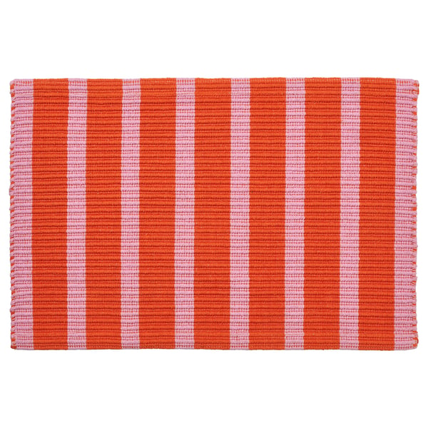 VÄGSKYLT door mat, pink/orange, 40x60 cm