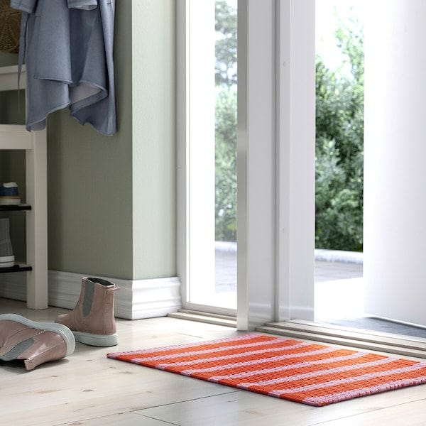 Ikea VÄGSKYLT - Door mat, pink/orange, 40x60 cm