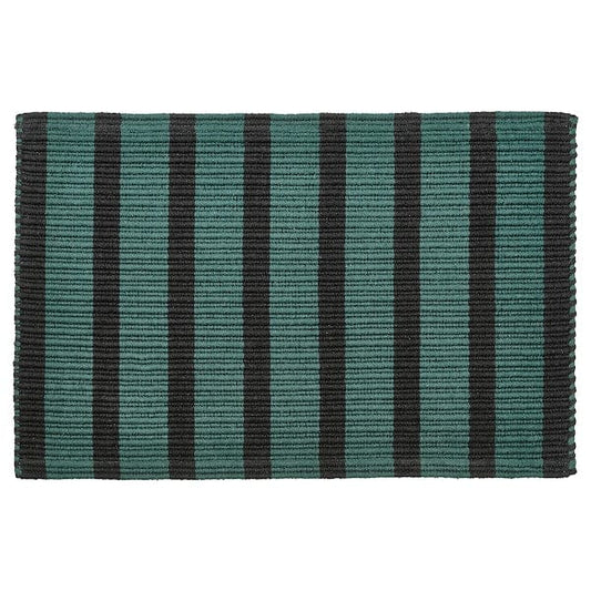 Ikea VÄGSKYLT - Door mat, blue-green/black, 40x60 cm