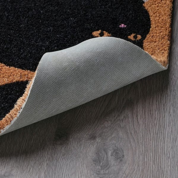 Ikea VÄGTYP - Door mat, cat black/natural, 40x60 cm