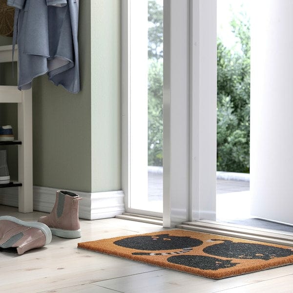 Ikea VÄGTYP - Door mat, cat black/natural, 40x60 cm