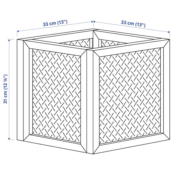 Ikea VÄLTNING - Scatola, naturale,33x33x31 cm