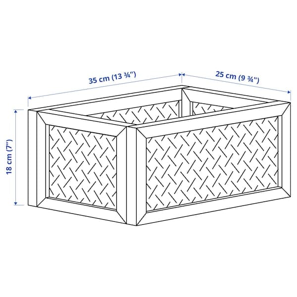 Ikea VÄLTNING - Box, natural,25x35x15 cm