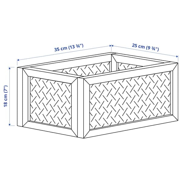 Ikea VÄLTNING - Box, natural,25x35x15 cm