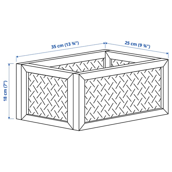 VÄLTNING box, natural, 25x35x15 cm