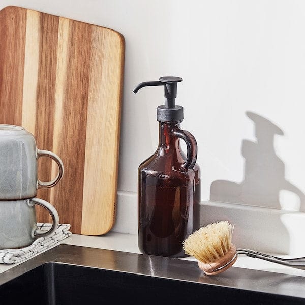 Ikea VÄLVÅRDAD - Soap Dispenser, brown-205.954.34