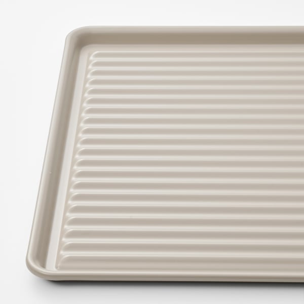VÄLVÅRDAD - VÄLVÅRDAD Dish drainer, beige/galvanised, 52x35 cm