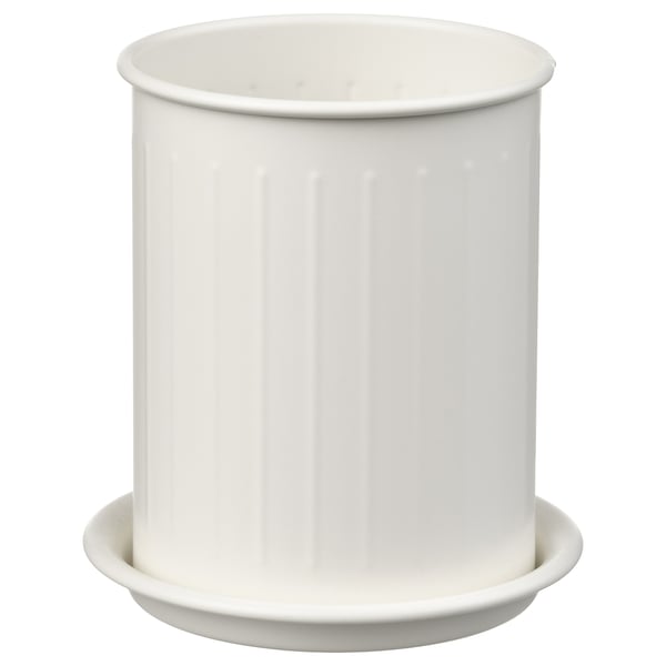 VÄLVÅRDAD drainer, white/galvanized, 13 cm