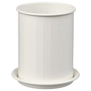 VÄLVÅRDAD cutlery stand, white/galvanised, 13 cm