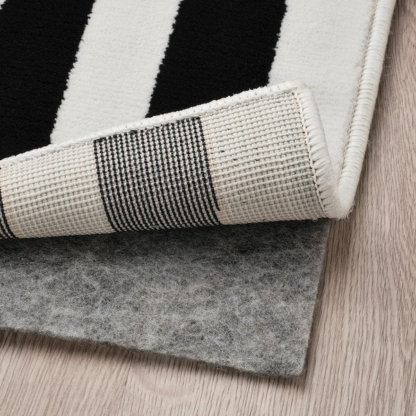 VÄNDPLATS rug, low pile, multicolour/stripe, 170x240 cm