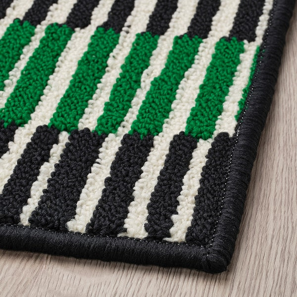 VÄNDPLATS door mat, multicolour/stripe, 40x60 cm