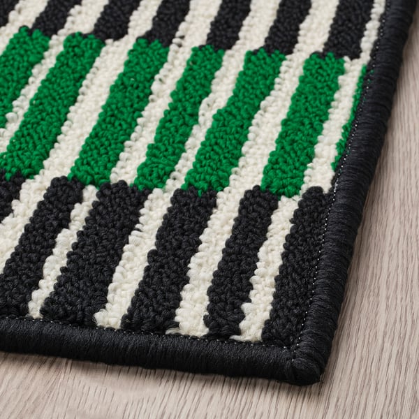 VÄNDPLATS door mat, multicolour/stripe, 40x60 cm