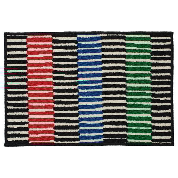 VÄNDPLATS - VÄNDPLATS Door mat, multicolour/stripe, 40x60 cm