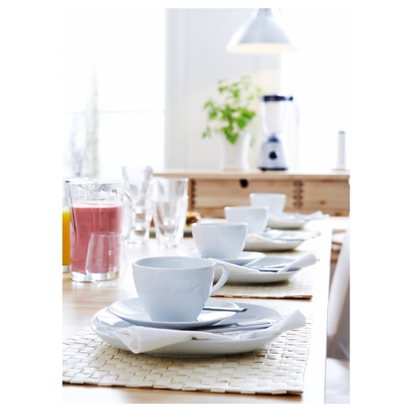 VÄRDERA side plate, white, 18x18 cm