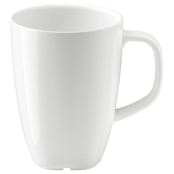 VÄRDERA mug, white, 30 cl
