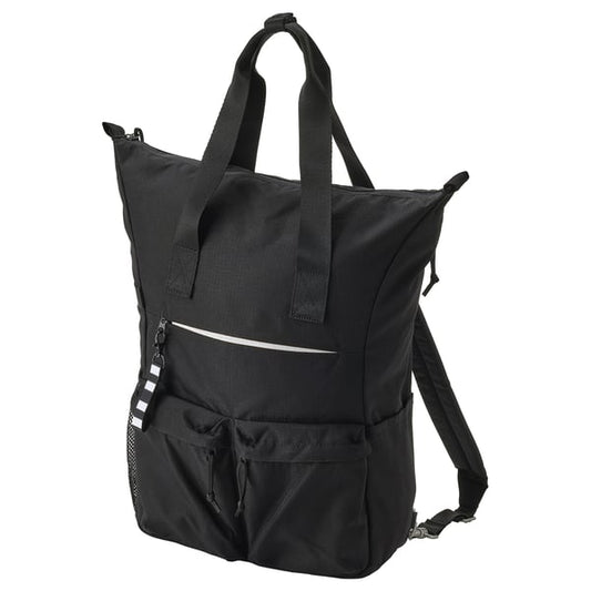 VÄRLDENS - Backpack, black,31x15x49 cm/26 l