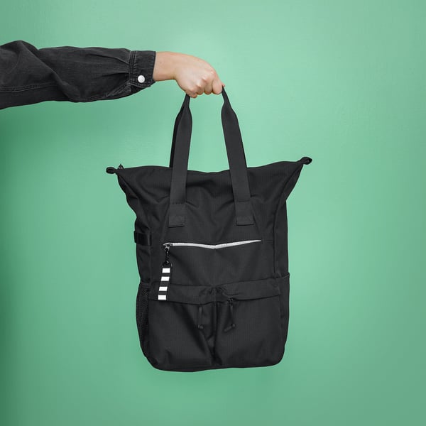VÄRLDENS - Backpack, black,31x15x49 cm/26 l