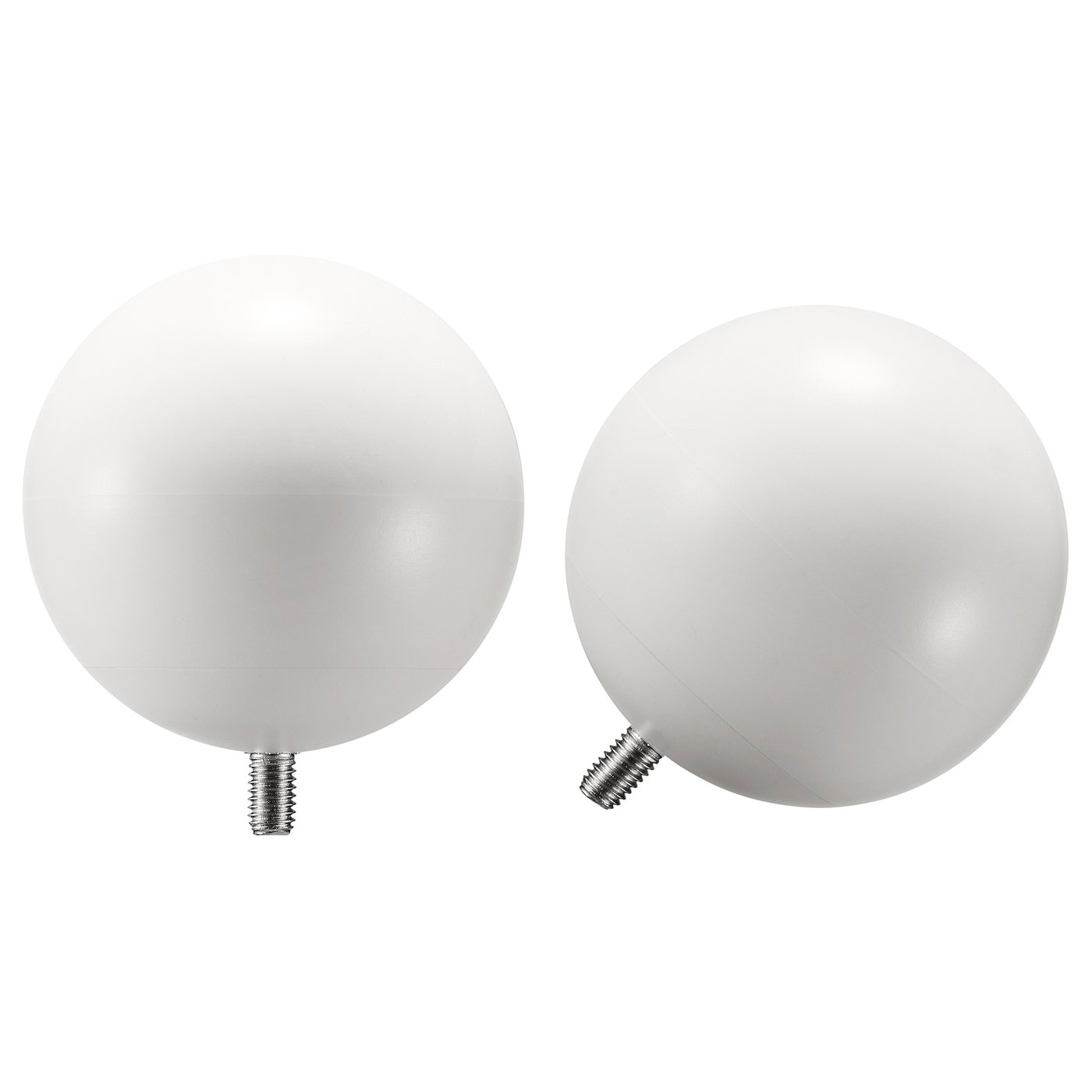 VÄSENTLIG finials, 1 pair, white, 5 cm