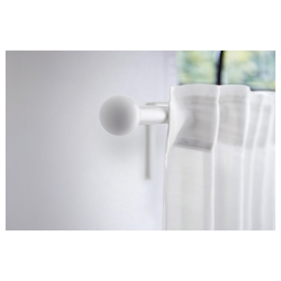 VÄSENTLIG finials, 1 pair, white, 5 cm