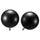 VÄSENTLIG finials, 1 pair, black, 5 cm