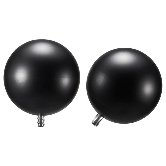 VÄSENTLIG finials, 1 pair, black, 5 cm