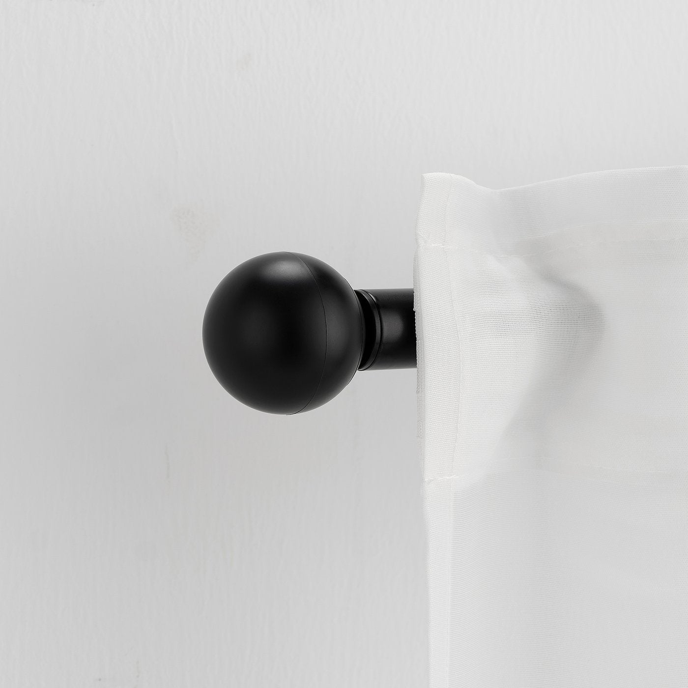 VÄSENTLIG finials, 1 pair, black, 5 cm
