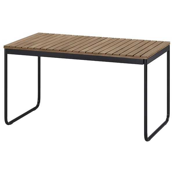 Ikea VÄSMAN - Extending garden table, light brown stain,135/190x74 cm