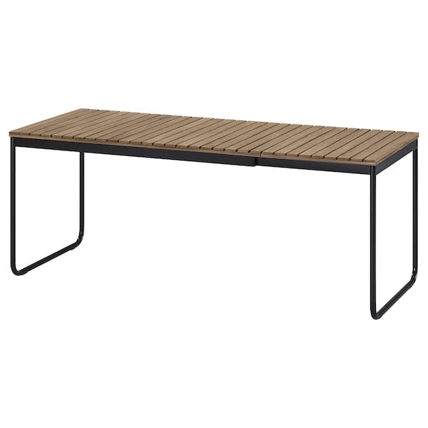 Ikea VÄSMAN - Extending garden table, light brown stain,135/190x74 cm