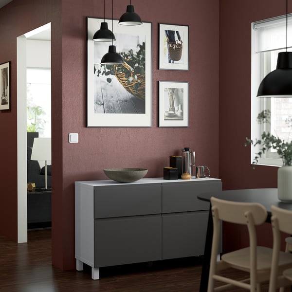 VÄSTERVIKEN - VÄSTERVIKEN Door/drawer front, dark grey, 60x38 cm