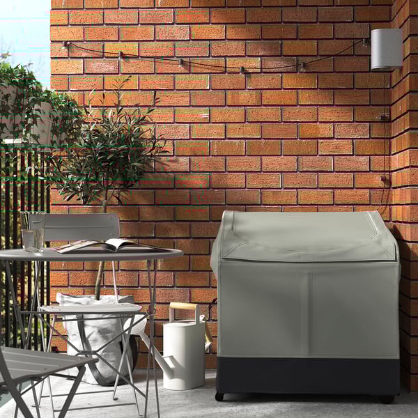 VÄTTERSÖ - VÄTTERSÖ Storage box, outdoor, dark grey, 78x72x79 cm