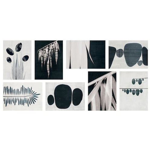 VÄXBO art card, abstracts, 13x18 cm, 8 pack