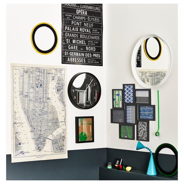 VÄXBO collage frame for 8 photos, black, 13x18 cm
