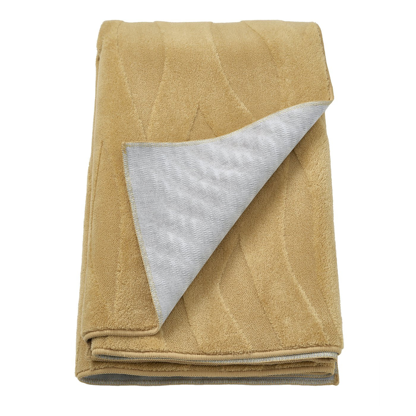 VÄXELFEL rug, low pile, yellow-brown, 160x230 cm