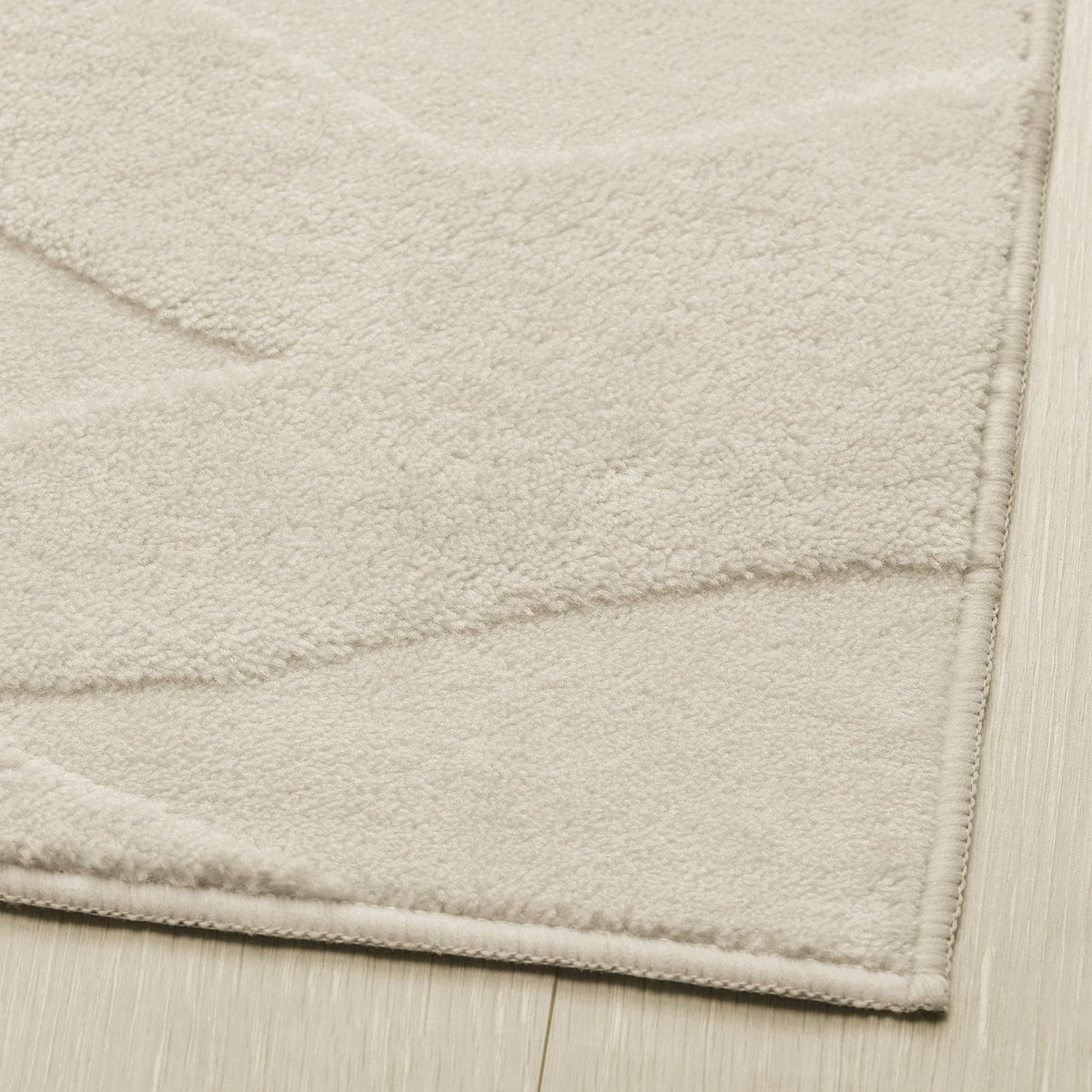 VÄXELFEL rug, low pile, off-white, 80x180 cm