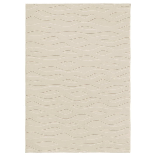 VÄXELFEL rug, low pile, off-white, 160x230 cm
