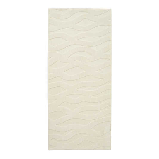 VÄXELFEL rug, low pile, off-white, 80x180 cm
