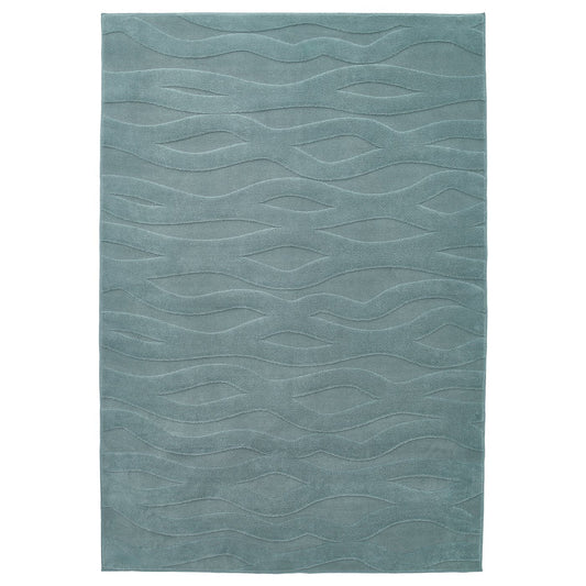 VÄXELFEL rug, low pile, blue, 160x230 cm