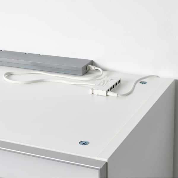 VÅGDAL connection cord, white, 3.5 m