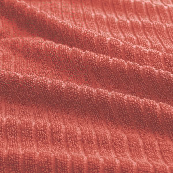 VÅGSJÖN hand towel, orange-red, 50x100 cm