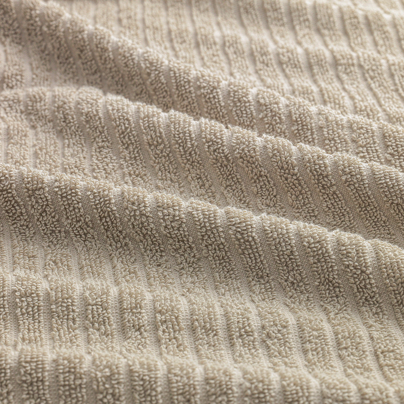 VÅGSJÖN hand towel, light beige, 50x100 cm