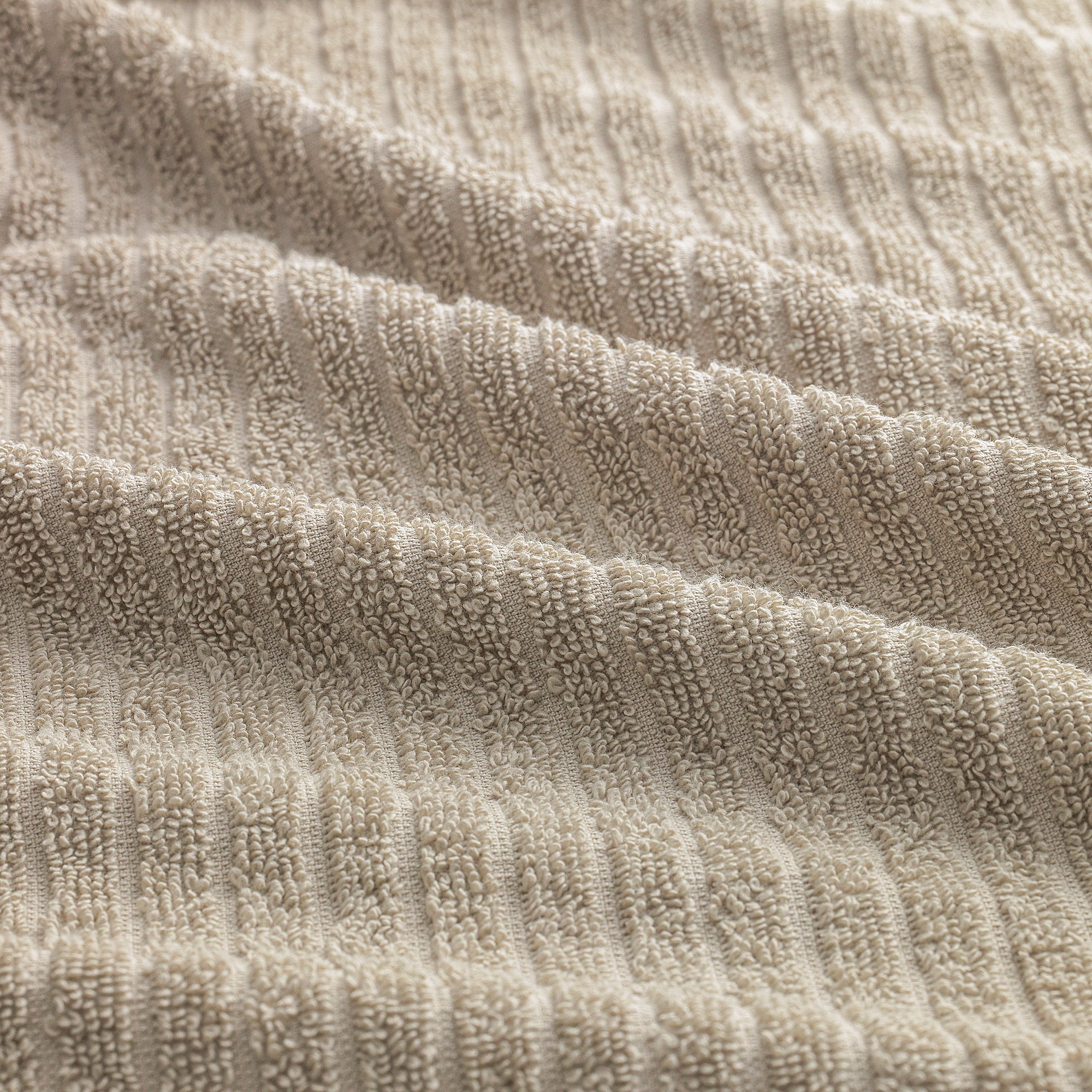 VÅGSJÖN hand towel, light beige, 50x100 cm