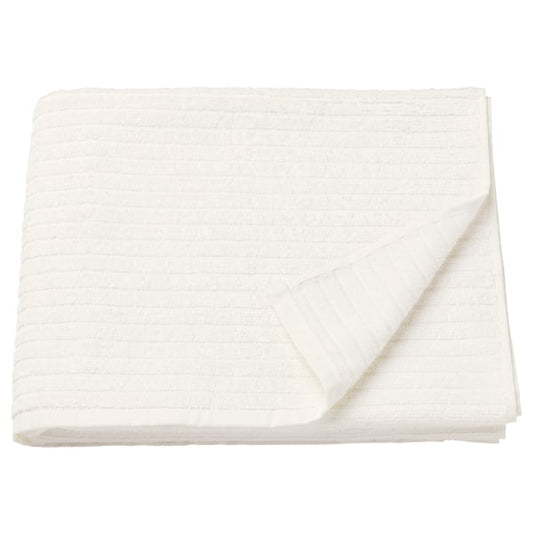 VÅGSJÖN towel, white, 70x140 cm