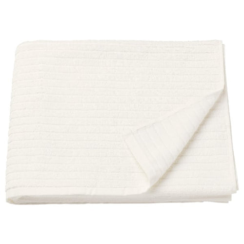 VÅGSJÖN bath towel, white, 70x140 cm