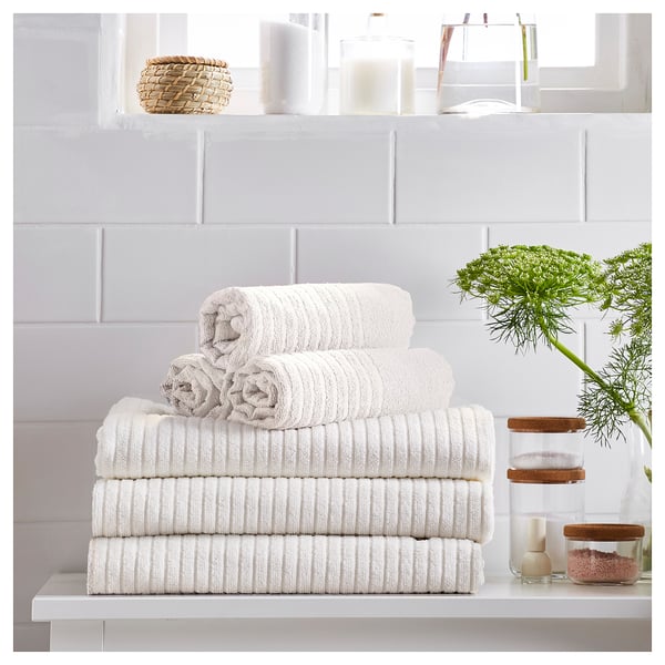 VÅGSJÖN - VÅGSJÖN Hand towel, white, 50x100 cm