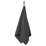 VÅGSJÖN hand towel, dark grey, 50x100 cm